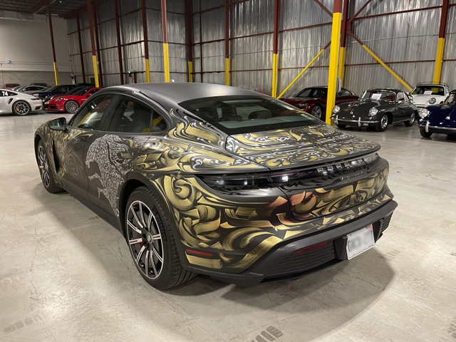Porsche Taycan’s Custom Wrapping